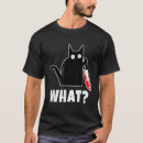 Search for cat with knife tshirts Murderous