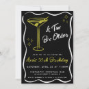 Search for martini birthday invitations Trendy