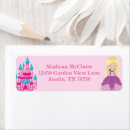 Search for pink princess return address labels Cute