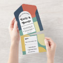Search for abstract art wedding invitations Colourful