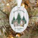 Search for pine christmas tree decorations Family photo