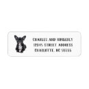 Search for french bulldogs return address labels Cute