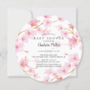 Search for pink cherry blossom baby shower invitations Watercolor