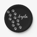 Search for paw print paper plates Background