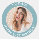 Search for happy 21st birthday stickers Modern