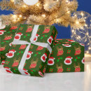 Search for face mask wrapping paper Santa