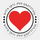 Search for love and gratitude stickers Heart