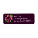 Search for geraniums return address labels Purple