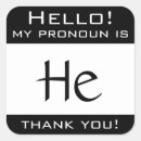 Search for pronoun stickers Gender