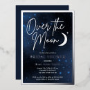 Search for moon and stars bridal shower invitations Celestial