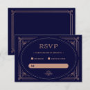 Search for navy and rose gold rsvp cards Modern