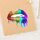 Search for rainbow lips stickers Pride