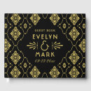 Search for art deco wedding guest books Elegant