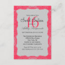 Search for monogram damask pink invitations Lace