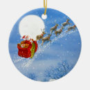 Search for flying santa christmas tree decorations Snow