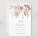 Search for blush pink 30th birthday invitations Floral