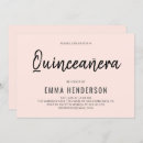 Search for simple quinceanera invitations Blush pink