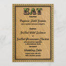 Search for country western wedding menus Cowboy
