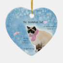 Search for snowshoe christmas tree decorations Cat