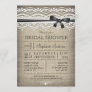 Search for linen bridal shower invitations Lace