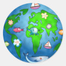Search for nature globe stickers World