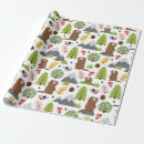 Search for woodland animals wrapping paper Nature