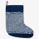 Search for denim christmas stockings Torn