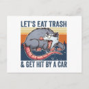 Search for trash postcards Opossum