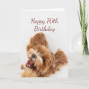 Search for cute 70th cards Puppy