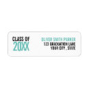 Search for class of return address labels High school graduation