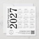 Search for your logo new years cards Black and white