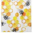 Search for honey bee shower curtains Abstract