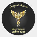 Search for gold caduceus stickers Medicine