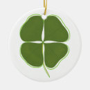 Search for 4 leaf clover christmas tree decorations Saint patricks day