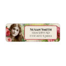 Search for womans return address labels Watercolor