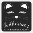 Search for black cat birthday stickers Kitty