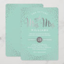 Search for mint and silver wedding invitations Modern