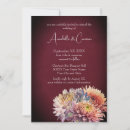 Search for chrysanthemum invitations Burgundy