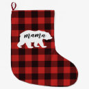 Search for mom christmas stockings Buffalo plaid