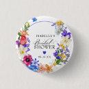 Search for blue wildflower badges Bridal shower