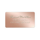 Search for metallic gold return address labels Decorative
