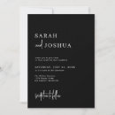 Search for monochrome wedding invitations Minimalist