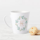 Search for beautiful monogrammed mugs Watercolor