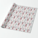 Search for christmas woodland wrapping paper Red
