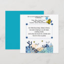 Search for fishes square invitations For kids