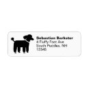 Search for poodles return address labels Pets