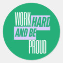 Search for work hard stickers Quote