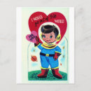 Search for space valentines day cards Retro