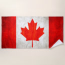 Search for canadian beach towels Flag of canada
