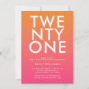 Search for pink and orange invitations For her